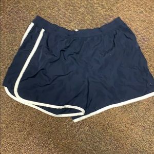 Navy blue athletic shorts